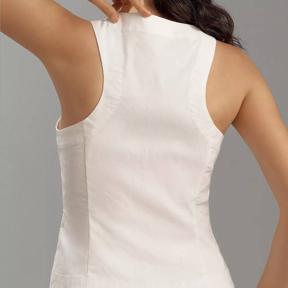 Anthropologie Tailored Buttondown Vest - Picture 5 of 6